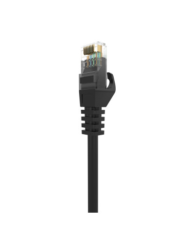 AISENS Cable de Red Latiguillo RJ45 LSZH Cat.6A 500 Mhz UTP AWG24, Negro, 25CM