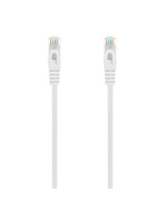 AISENS Cable de Red Latiguillo RJ45 LSZH Cat.6A 500 Mhz UTP AWG24, Blanco, 30CM
