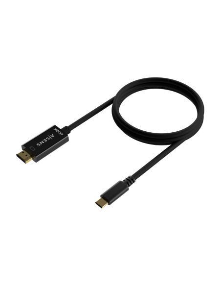 AISENS Cable Conversor USB-C A HDMI 4K@30Hz, USB-C M-HDMI M, Negro, 0.8M