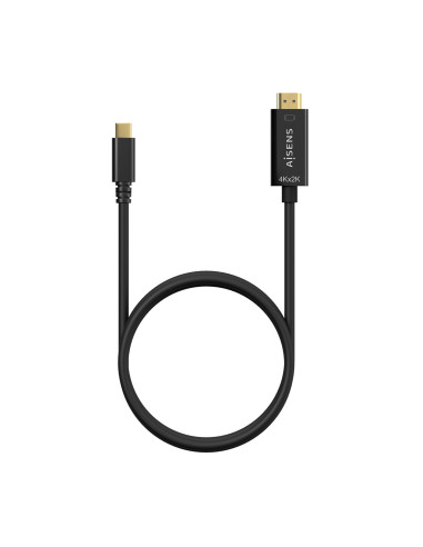 AISENS Cable Conversor USB-C A HDMI 4K@30Hz, USB-C M-HDMI M, Negro, 1.8M