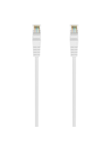 AISENS Cable de Red Latiguillo RJ45 LSZH Cat.6A 500 Mhz UTP AWG24, Blanco, 25CM