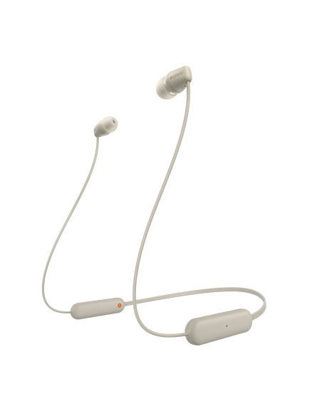 Sony WI-C100 Auriculares Inalámbrico Dentro de oído Llamadas Música Bluetooth Beige