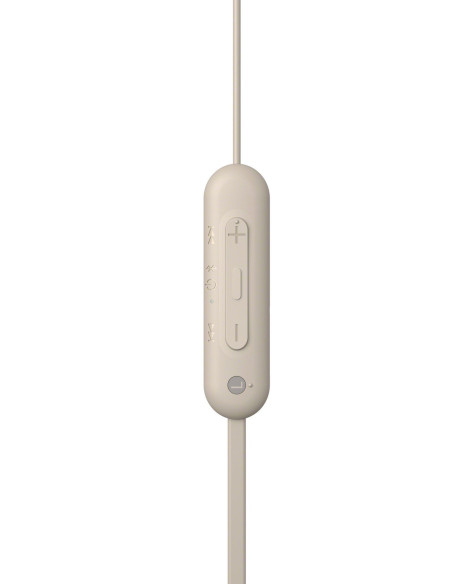 Sony WI-C100 Auriculares Inalámbrico Dentro de oído Llamadas Música Bluetooth Beige