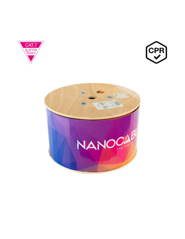 Nanocable Cable de Red CAT.7 LSZH SFTP PIMF AWG23, Naranja, 305m