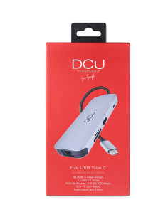 DCU Advance Tecnologic 391166 hub de interfaz USB Tipo C 1000 Mbit s Gris