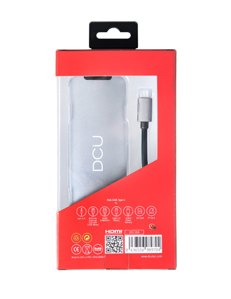 DCU Advance Tecnologic 391166 hub de interfaz USB Tipo C 1000 Mbit s Gris