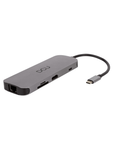 DCU Advance Tecnologic 391166 hub de interfaz USB Tipo C 1000 Mbit s Gris