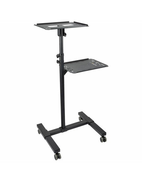 StarTech.com Soporte Móvil para Proyector y Ordenador Portátil - Carrito de Servicio Pesado para Proyector (2 Estantes) - de
