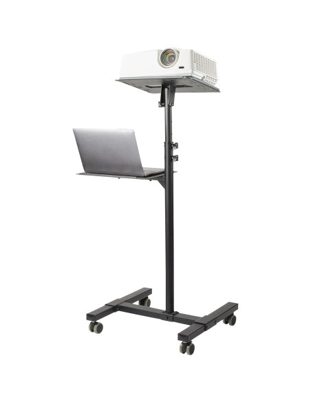 StarTech.com Soporte Móvil para Proyector y Ordenador Portátil - Carrito de Servicio Pesado para Proyector (2 Estantes) - de