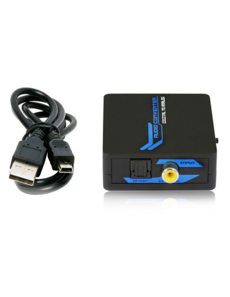 DCU Advance Tecnologic 30505052 cable de audio 0 m Toslink RCA Negro, Azul