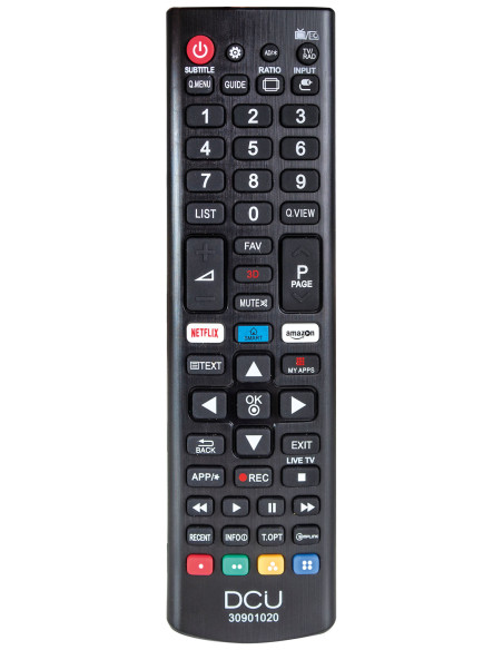 DCU Advance Tecnologic 30901020 mando a distancia IR inalámbrico TV Botones