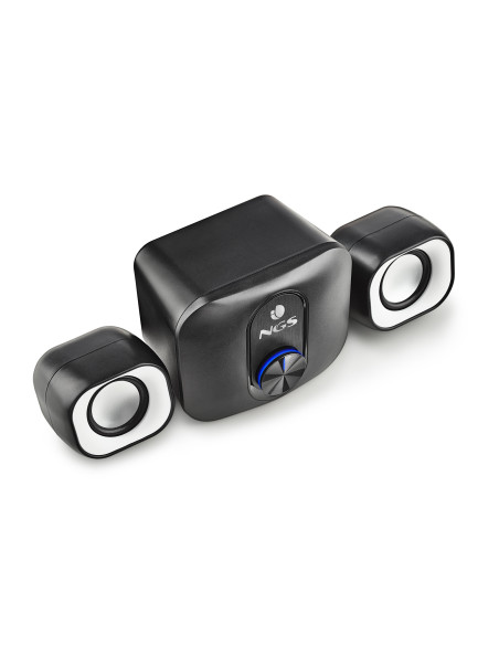 NGS COMET 2.1 conjunto de altavoces 11 W Universal Negro, Blanco 2.1 canales De 2 vías 3 W