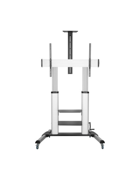 AISENS FT100TE-125 soporte para pantalla de señalización 2,54 m (100") Negro, Plata