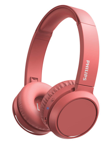 Philips 4000 series TAH4205RD 00 auricular y casco Auriculares Inalámbrico Diadema Llamadas Música USB Tipo C Bluetooth Rojo