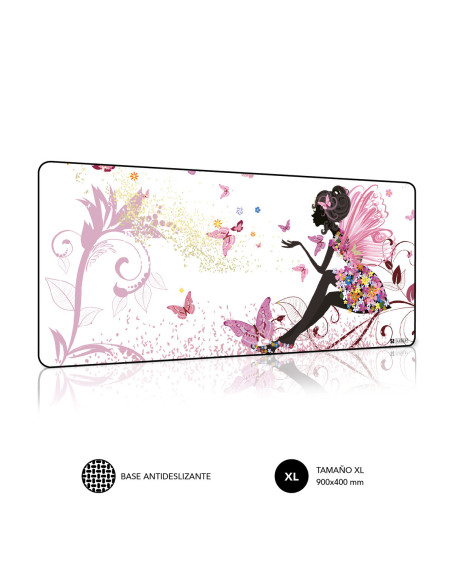SUBBLIM Alfombrilla Ratón Hada XL Mouse Pad 900x400x3
