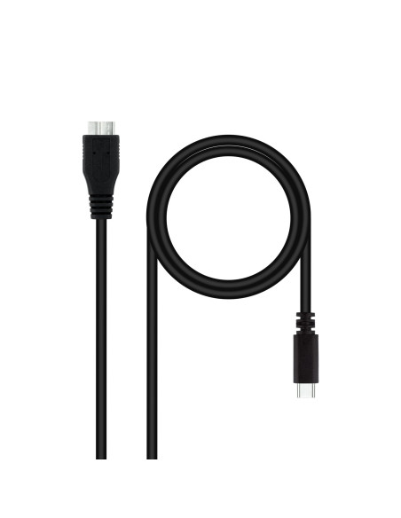 Nanocable 10.01.1201-BK cable USB USB 3.2 Gen 1 (3.1 Gen 1) 1 m USB C Micro-USB B Negro