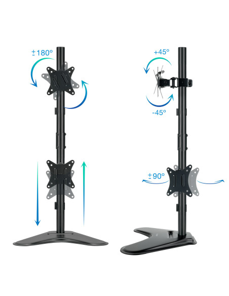 TooQ DB1703TNV-B soporte para monitor 81,3 cm (32") Escritorio Negro