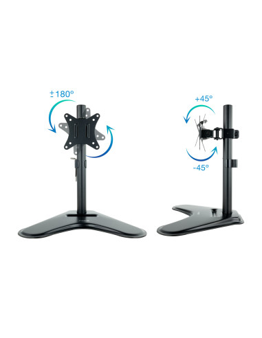 TooQ DB1701TN-B soporte para monitor 81,3 cm (32") Escritorio Negro
