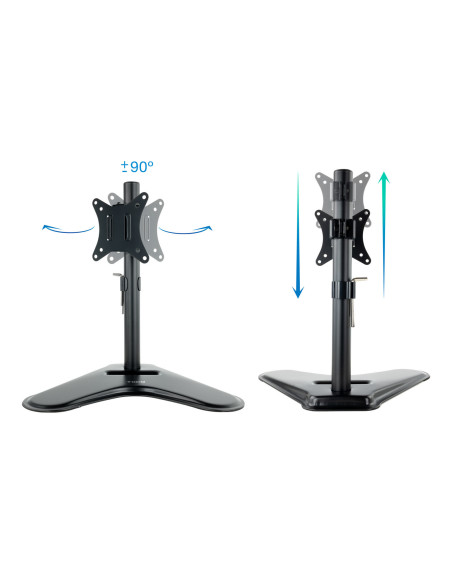 TooQ DB1701TN-B soporte para monitor 81,3 cm (32") Escritorio Negro