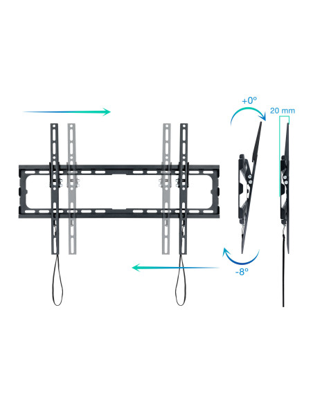 TooQ LP1081T-B soporte para TV 2,03 m (80") Negro