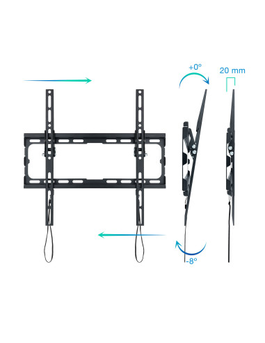 TooQ LP1071T-B soporte para TV 177,8 cm (70") Negro