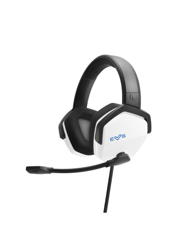 Energy Sistem ESG 3 White Auriculares Alámbrico Banda para cuello Juego Negro, Blanco