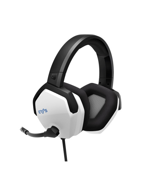 Energy Sistem ESG 3 White Auriculares Alámbrico Banda para cuello Juego Negro, Blanco