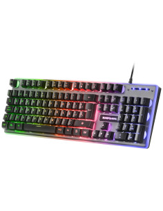 Mars Gaming MK220FR, Teclado Gaming H-Mech, FRGB Rainbow y Halo, Antighosting, Idioma Francés 2