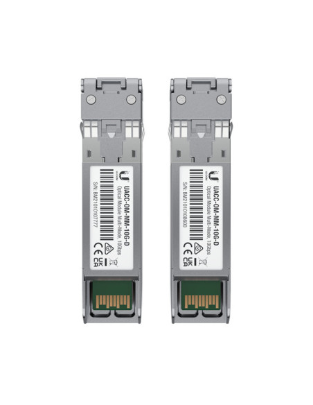 Ubiquiti UACC-OM-MM-10G-D-2 red modulo transceptor Fibra óptica 10000 Mbit s 850 nm