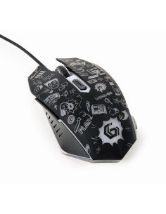 Gembird MUS-6B-GRAFIX-01 ratón Oficina mano derecha USB tipo A Óptico 3600 DPI 2