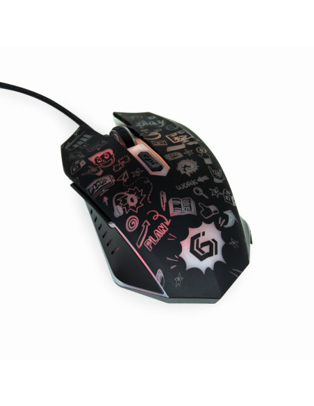 Gembird MUS-6B-GRAFIX-01 ratón Oficina mano derecha USB tipo A Óptico 3600 DPI