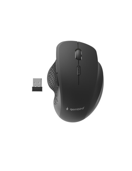 Gembird MUSW-6B-02 ratón Oficina mano derecha RF inalámbrico Óptico 1600 DPI