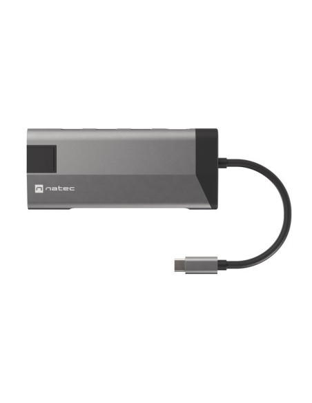 NATEC Fowler Plus USB Tipo C Negro, Gris