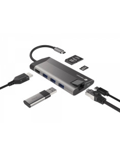 NATEC Fowler Plus USB Tipo C Negro, Gris 2