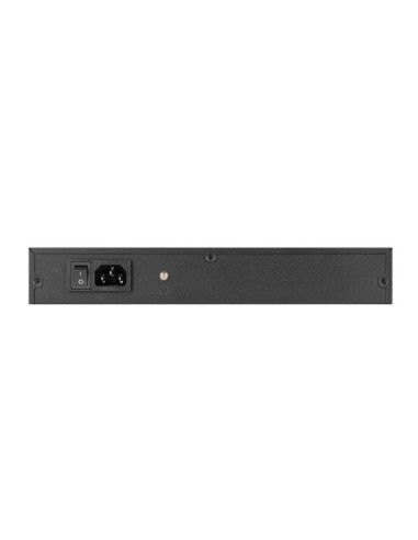 Lanberg RSGE-24 switch No administrado Gigabit Ethernet (10 100 1000) 1U Negro
