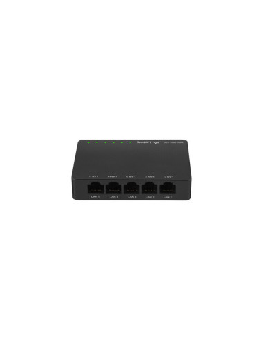 Lanberg DSP2-1005-12V switch No administrado Gigabit Ethernet (10 100 1000) Negro