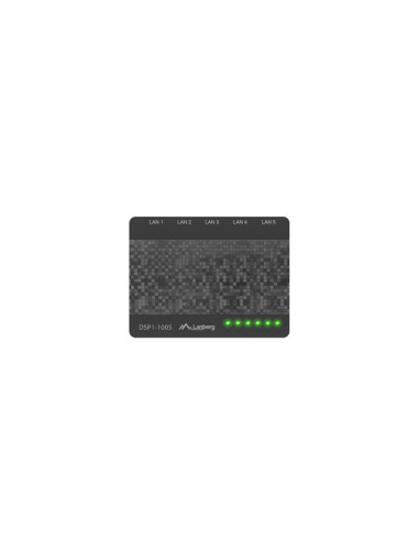 Lanberg DSP1-1005 switch No administrado Gigabit Ethernet (10 100 1000) Negro, Gris