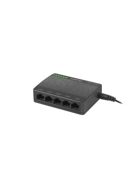 Lanberg DSP1-1005 switch No administrado Gigabit Ethernet (10 100 1000) Negro, Gris