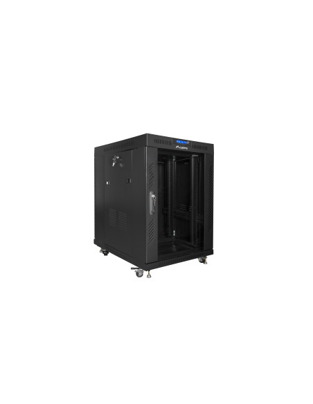 Lanberg FF01-8015-12BL armario rack 15U Rack o bastidor independiente Negro