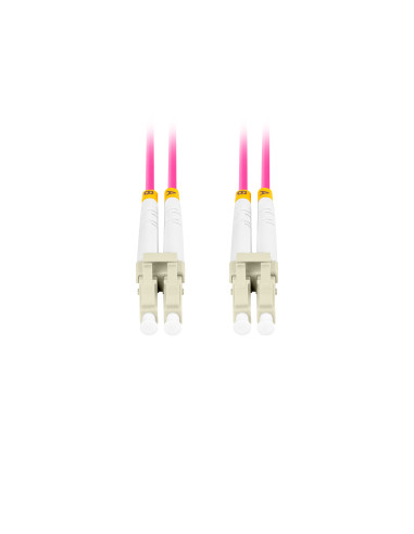 Lanberg FO-LULU-MD41-0050-VT Cable de fibra óptica e InfiniBand 5 m LC Violeta