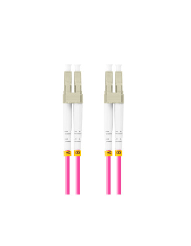 Lanberg FO-LULU-MD41-0010-VT Cable de fibra óptica e InfiniBand 1 m LC Violeta
