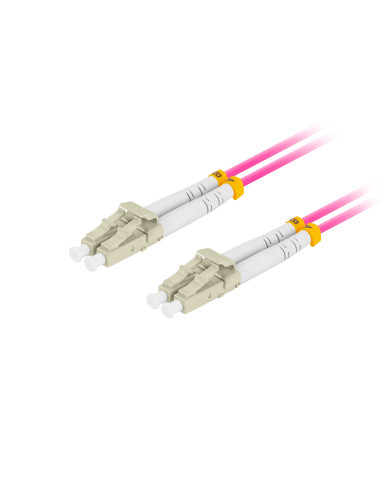 Lanberg FO-LULU-MD41-0010-VT Cable de fibra óptica e InfiniBand 1 m LC Violeta