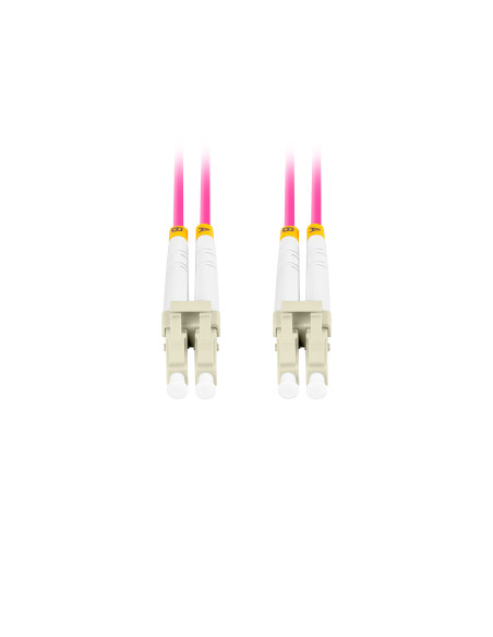 Lanberg FO-LULU-MD41-0010-VT Cable de fibra óptica e InfiniBand 1 m LC Violeta