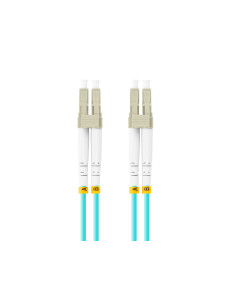 Lanberg FO-LULU-MD31-0050-TQ Cable de fibra óptica e InfiniBand 5 m LC Color aguamarina