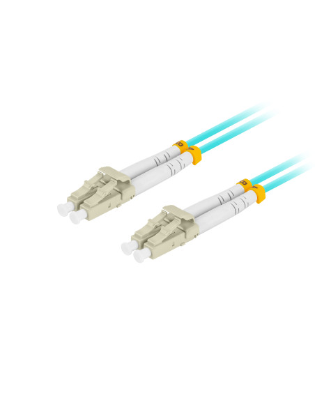 Lanberg FO-LULU-MD31-0020-TQ Cable de fibra óptica e InfiniBand 2 m LC Color aguamarina
