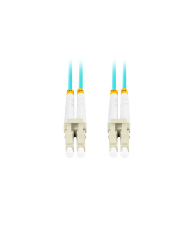 Lanberg FO-LULU-MD31-0020-TQ Cable de fibra óptica e InfiniBand 2 m LC Color aguamarina