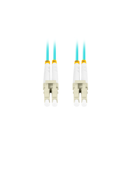 Lanberg FO-LULU-MD31-0020-TQ Cable de fibra óptica e InfiniBand 2 m LC Color aguamarina