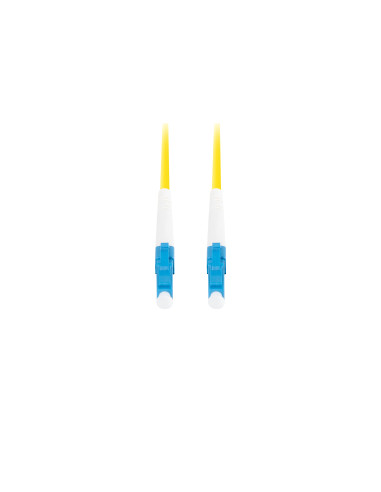 Lanberg FO-LULU-SS11-0100-YE Cable de fibra óptica e InfiniBand 10 m LC Amarillo