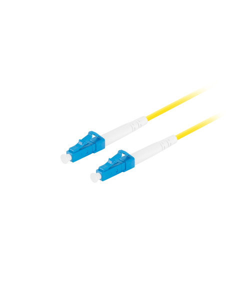Lanberg FO-LULU-SS11-0010-YE Cable de fibra óptica e InfiniBand 1 m LC Amarillo