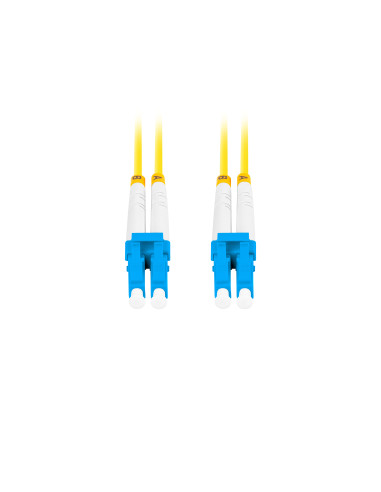 Lanberg FO-LULU-SD11-0010-YE Cable de fibra óptica e InfiniBand 3 m LC Amarillo